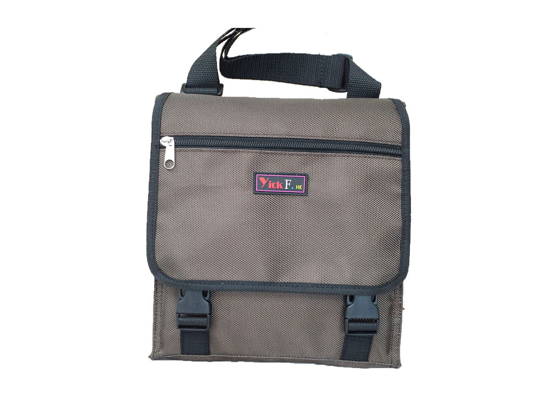 Simple Lunch Bag with Flap in Brown