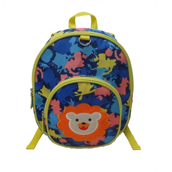 Children Camo Backpack with lion patch
