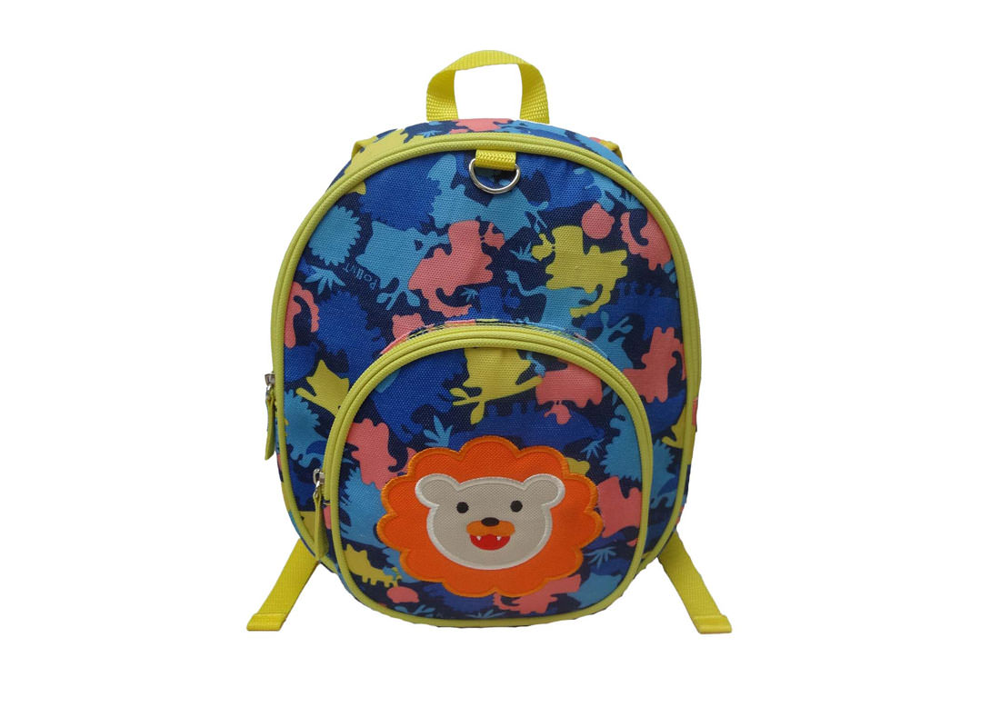 Children Camo Backpack with lion patch