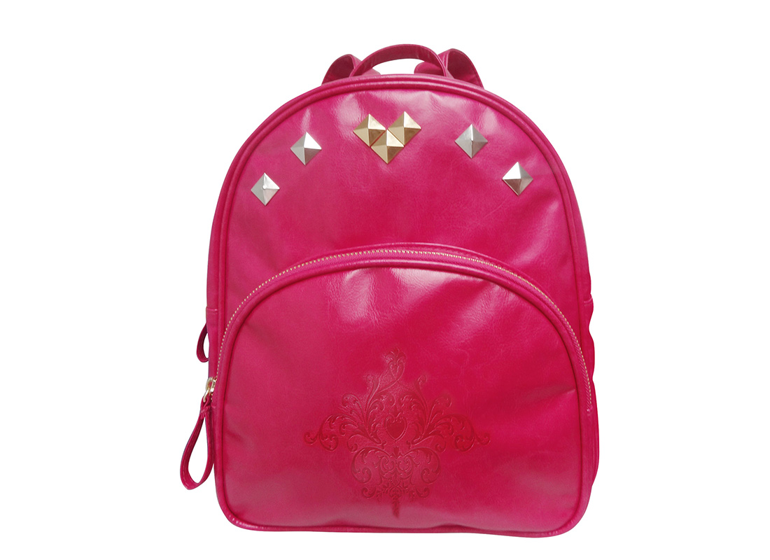 Mini Backpack for Women with embossed graphic