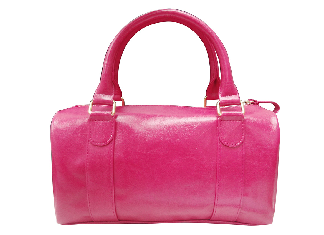 Mini Boston Bag with Embossed Graphic Back