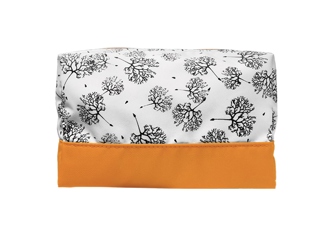 Large Cosmetic Bag with Dandelion Printing Pattern
