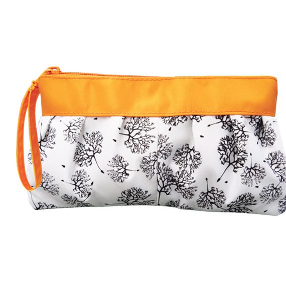 Long Makeup Pouch with Dandelion printing pattern