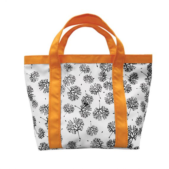 Mini Tote Bag with Dandelion printing pattern