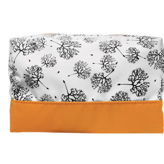 Large Cosmetic Bag with Dandelion Printing Pattern