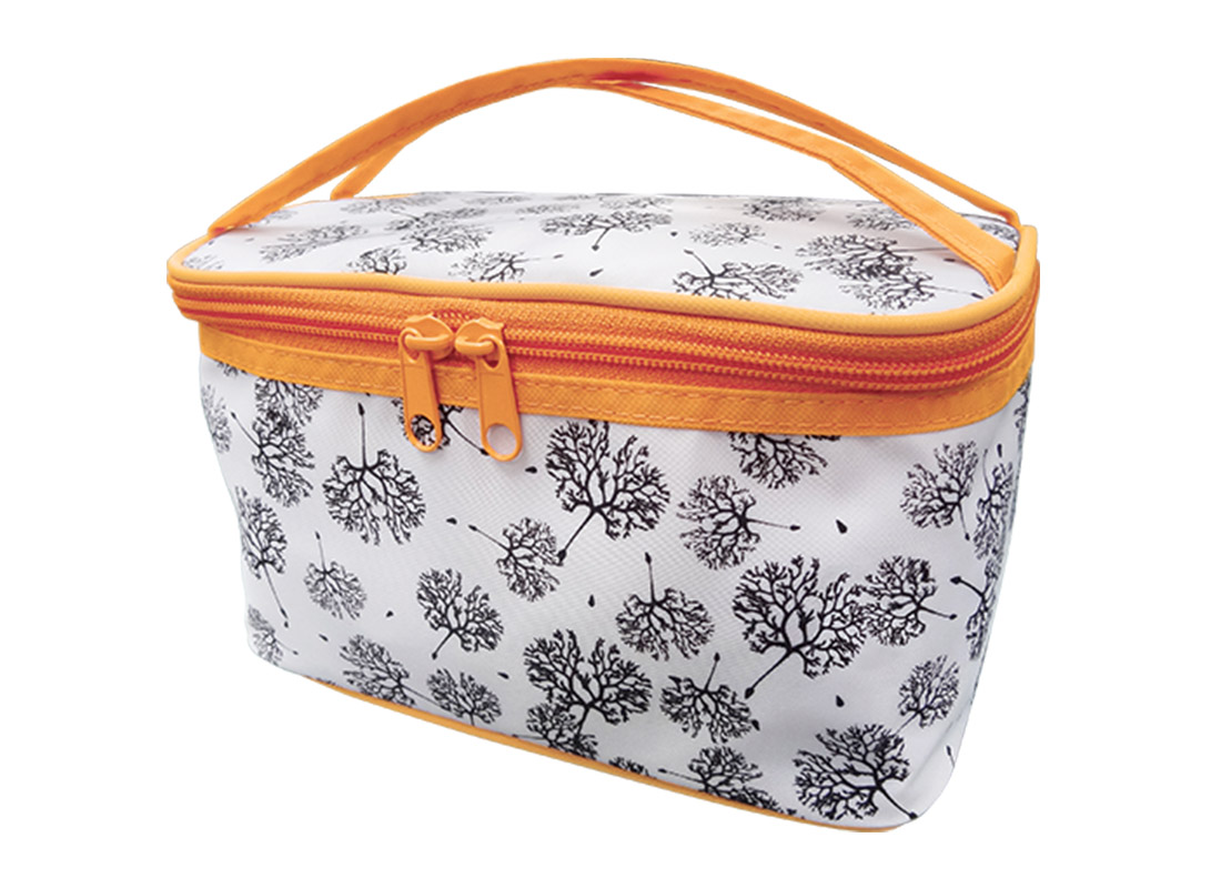 Square Cosmetic Bag with Dandelion Printing Pattern R side