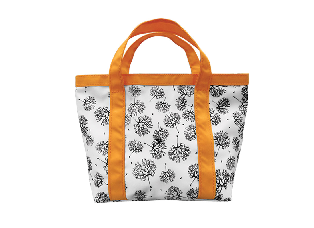 Mini Tote Bag with Dandelion printing pattern