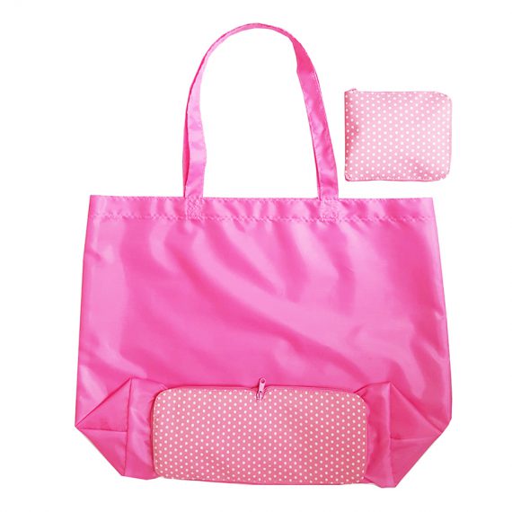 Foldable Shopping Bag in Pink
