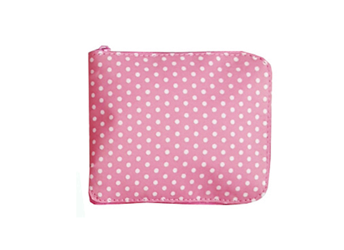 Foldable Shopping Bag in Pink Folded