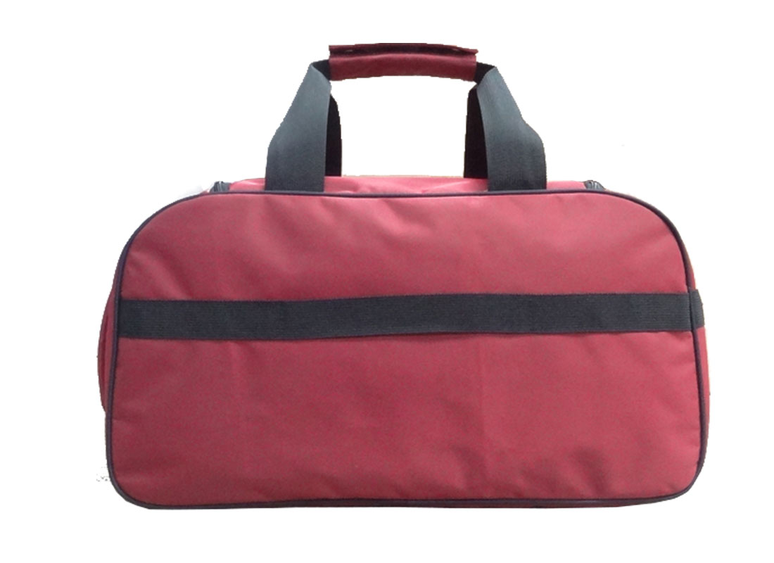 Travel Boston Bag in Red Back