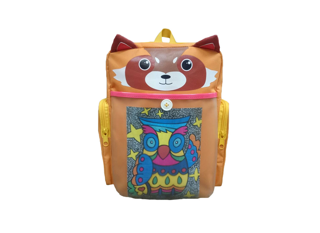 Red Panda Backpack for children with drawing display