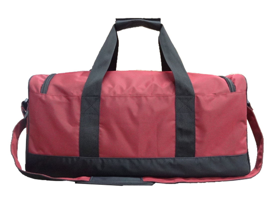 Large Travel Duffel Bag in Red Back
