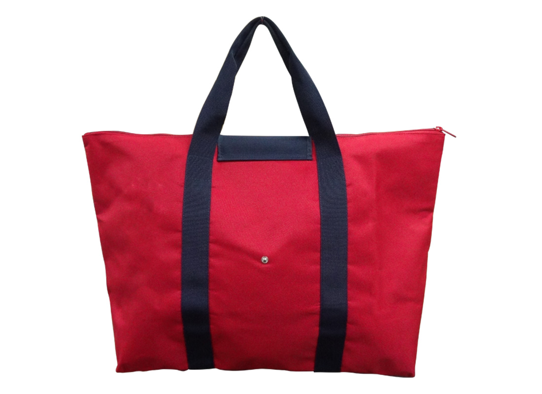 Foldable Tote Bag in Red Back