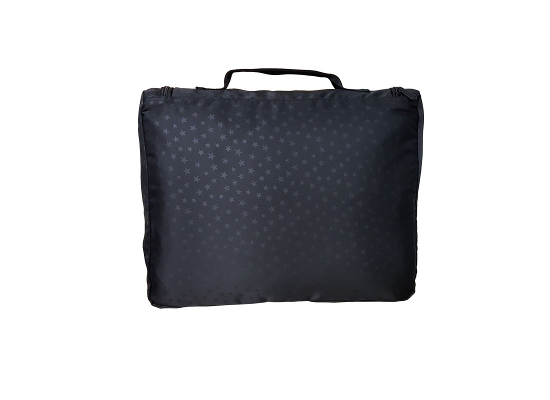 Large travel kits bag with mesh front back