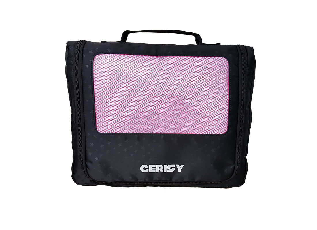 Large travel kit bag with mesh front