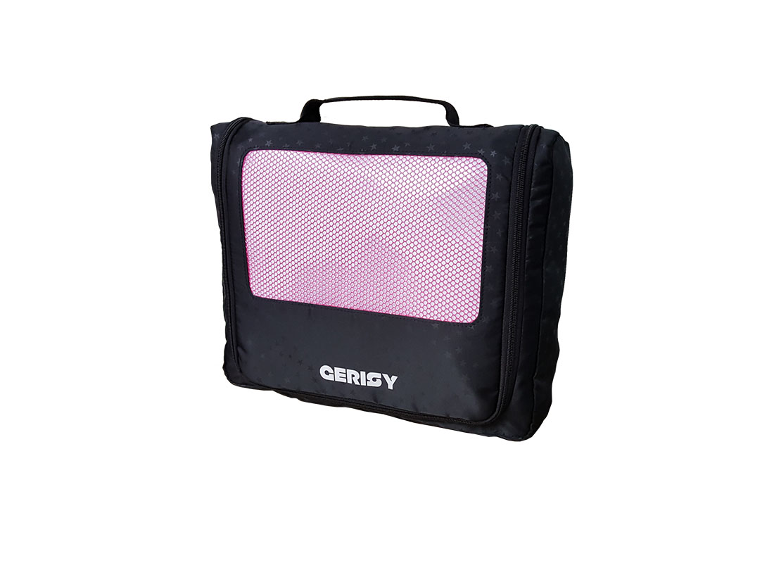 Large travel kits bag with mesh front R side