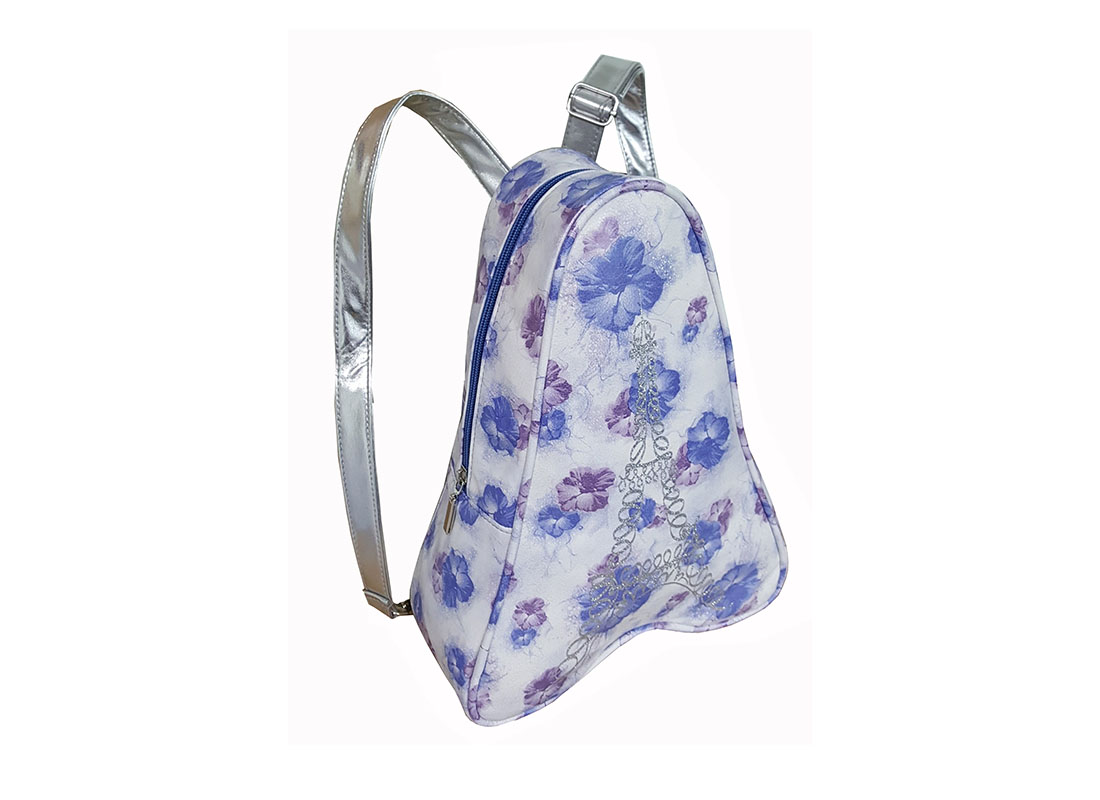 Small Backpack for women in tower shape side