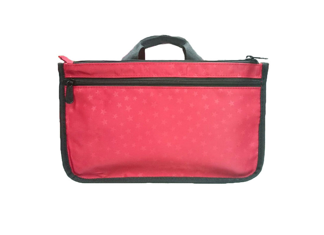 small causal bag in red back