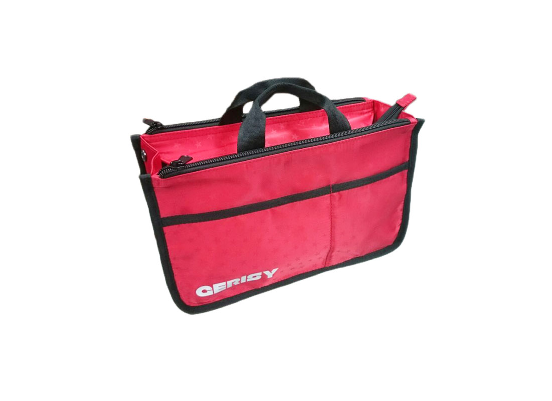 small casual bag in red side