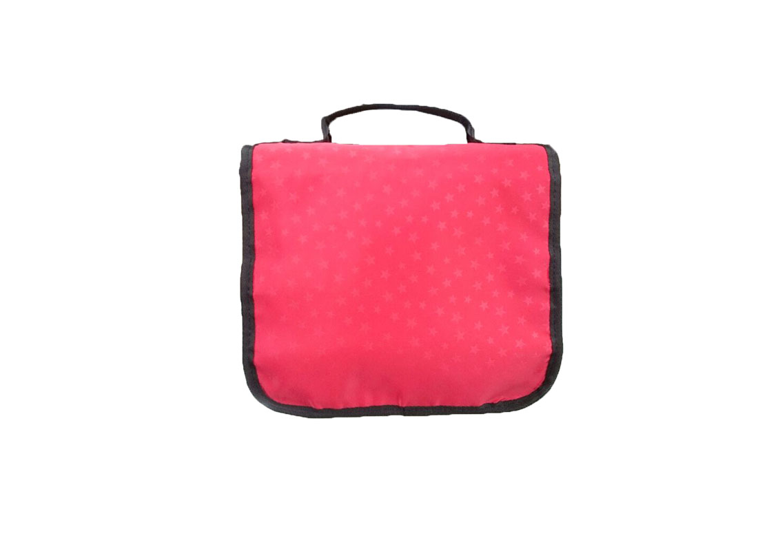 Travel Cosmetic bag in red back