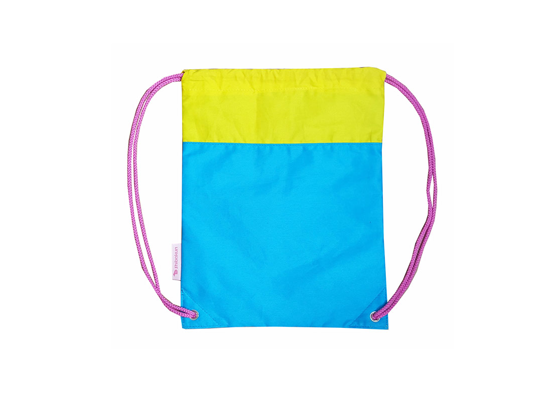 Children Drawstring bag with shiba prinitng Back