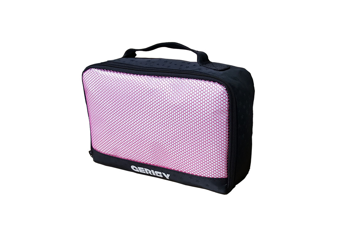 Small travel kit bag with mesh front R side