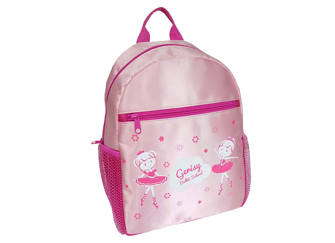 Cute backpack for girl with little ballet dancer