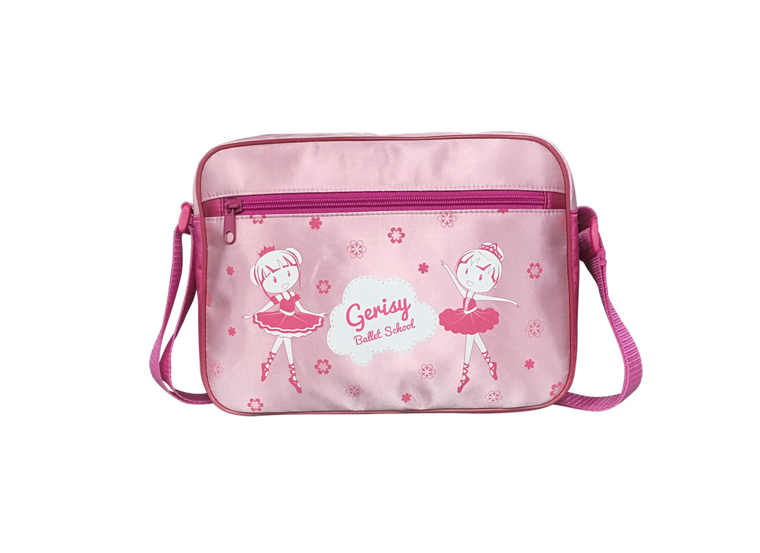Girl Shoulder Bag with little ballet dancer print at the front