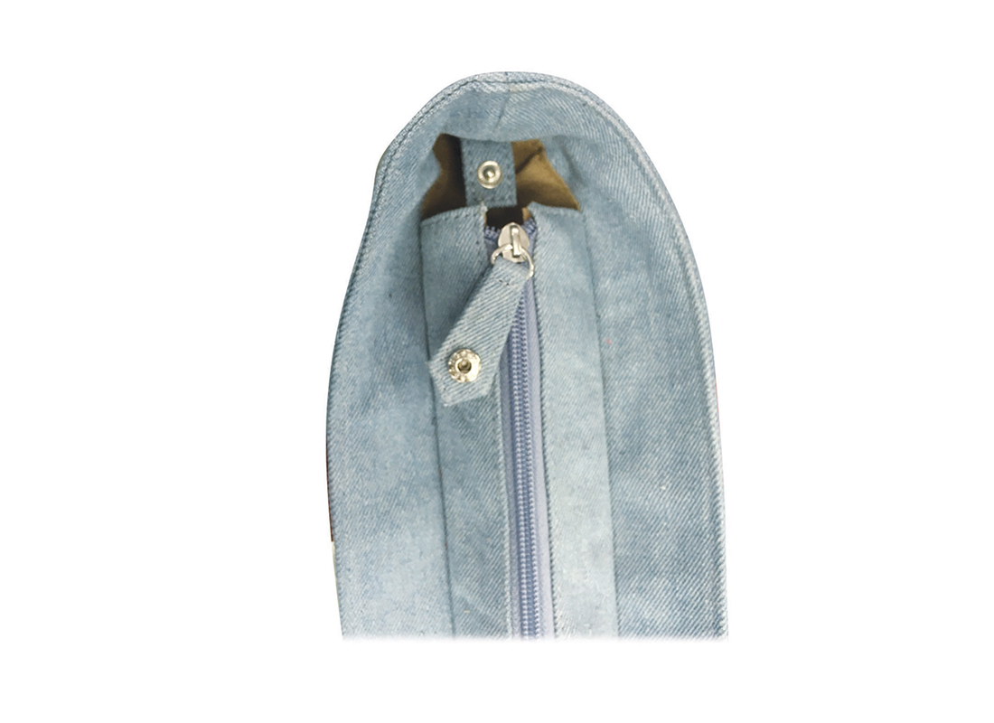 close up of zipper puller