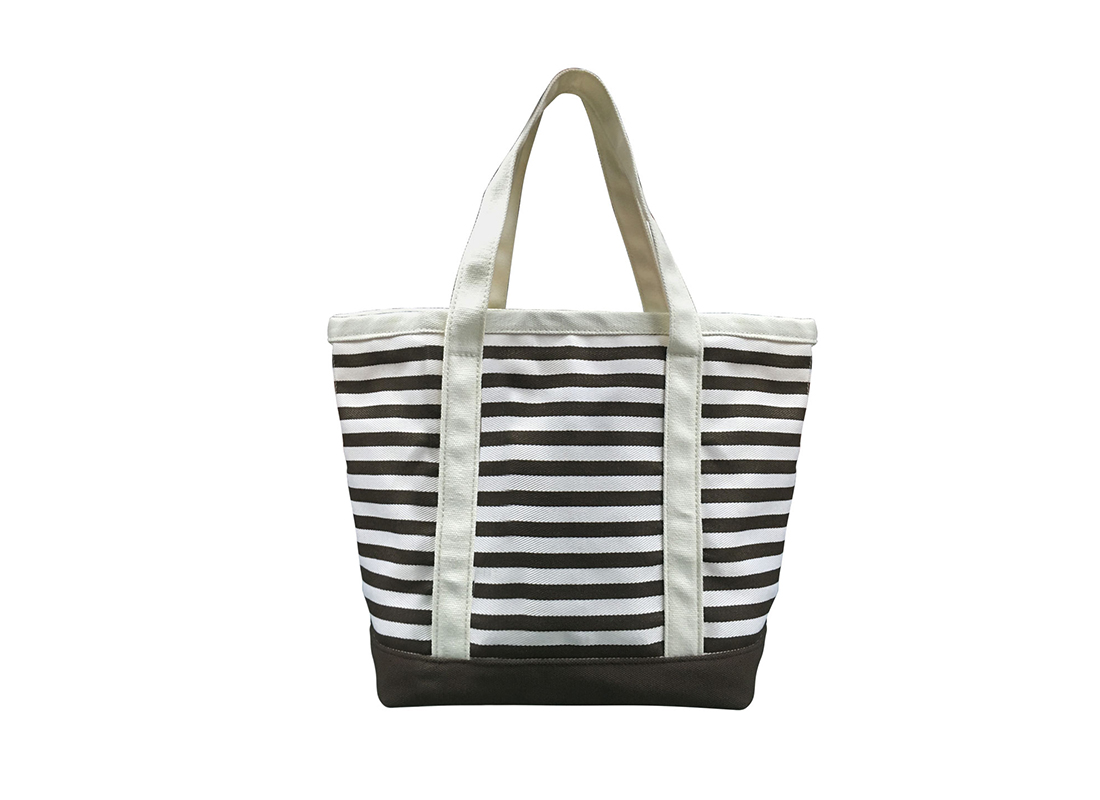stripes tote bag back