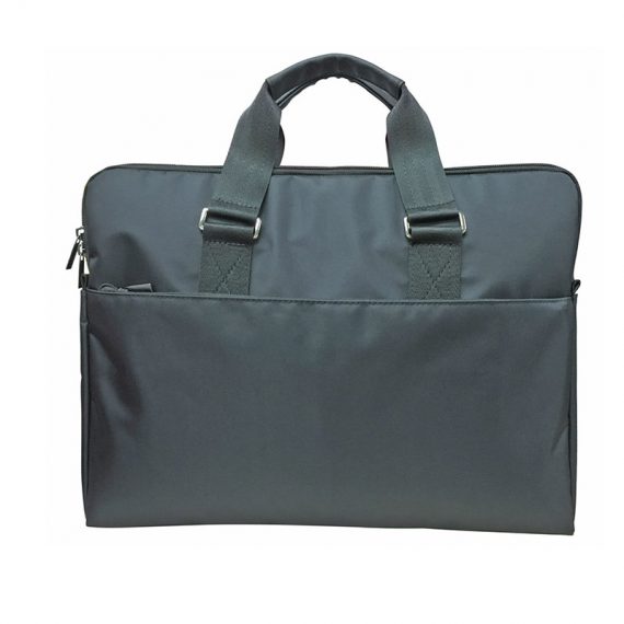 two compartment laptop bag in black