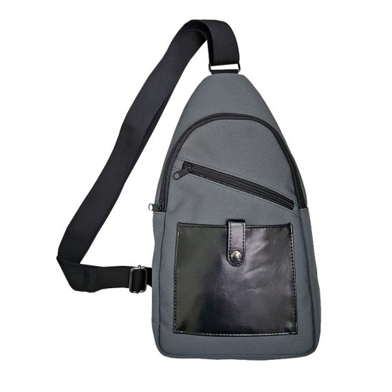 Men sling bag with two front pockets
