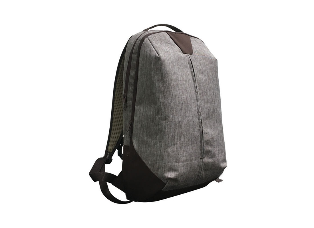 Backpack for work in brown L side