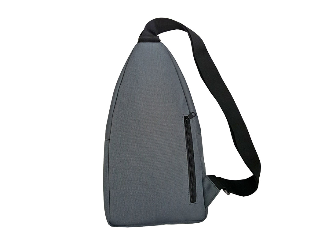 Men sling bag with two front pockets back