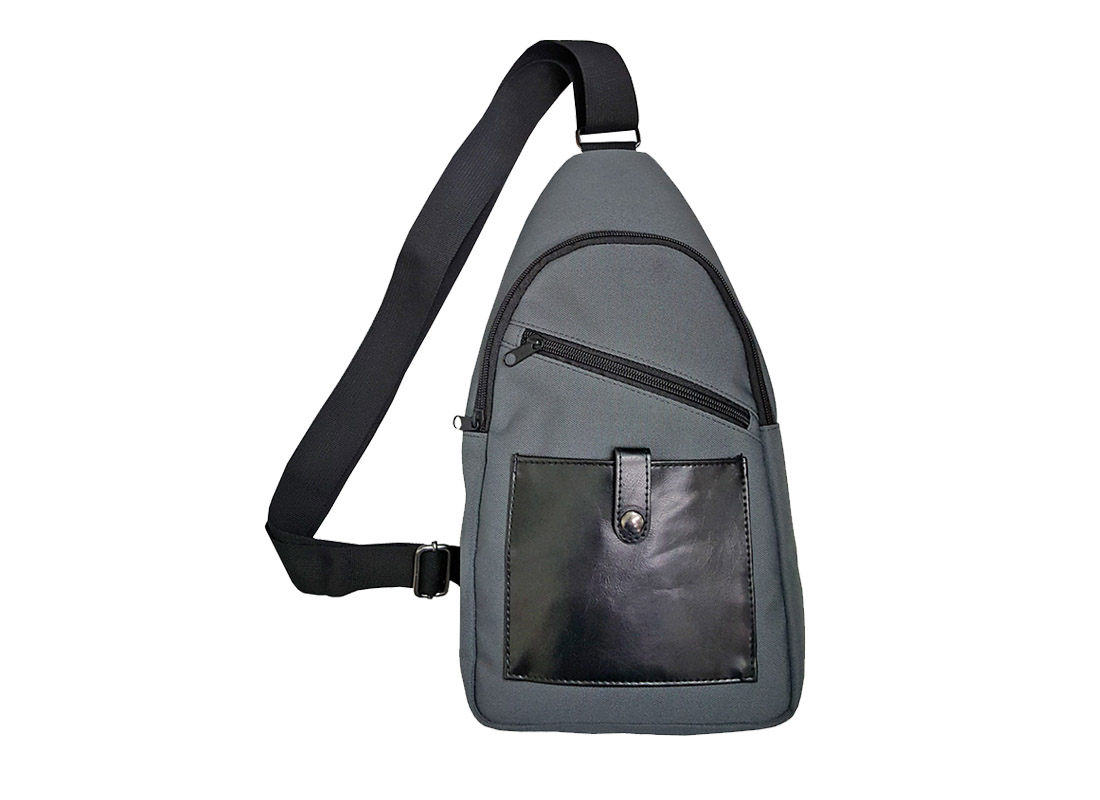 Men sling bag with two front pockets