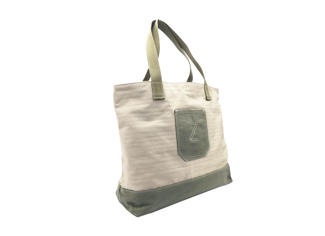 100% Cotton Tote with small pocket side