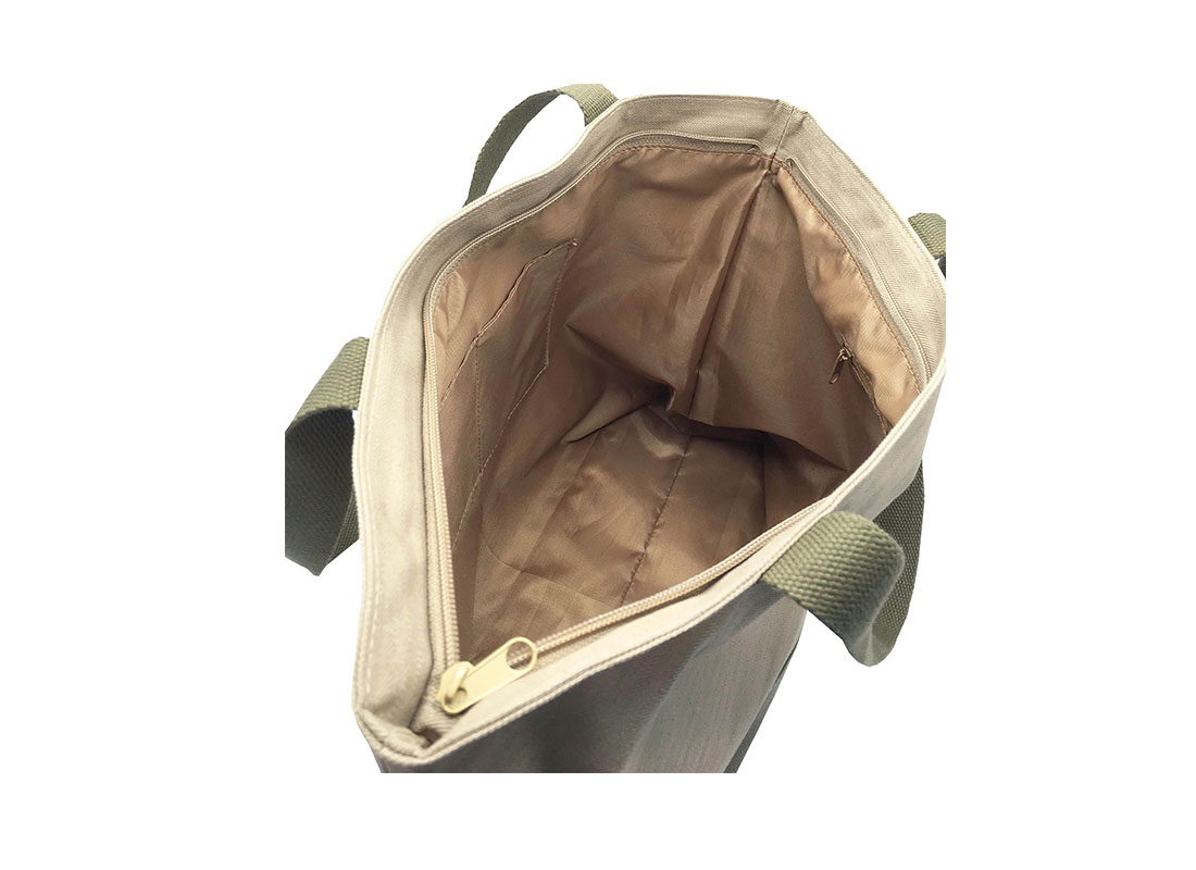 interior of 100% cotton tote