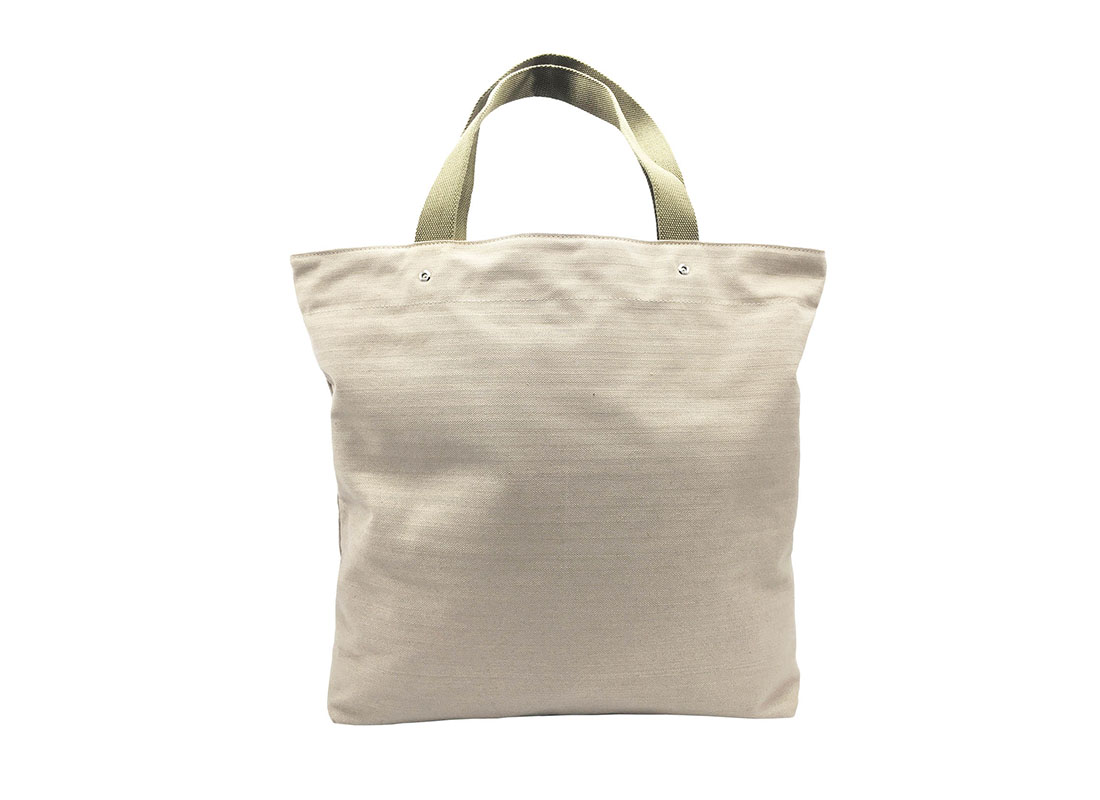100% Cotton Tote with front pocket back