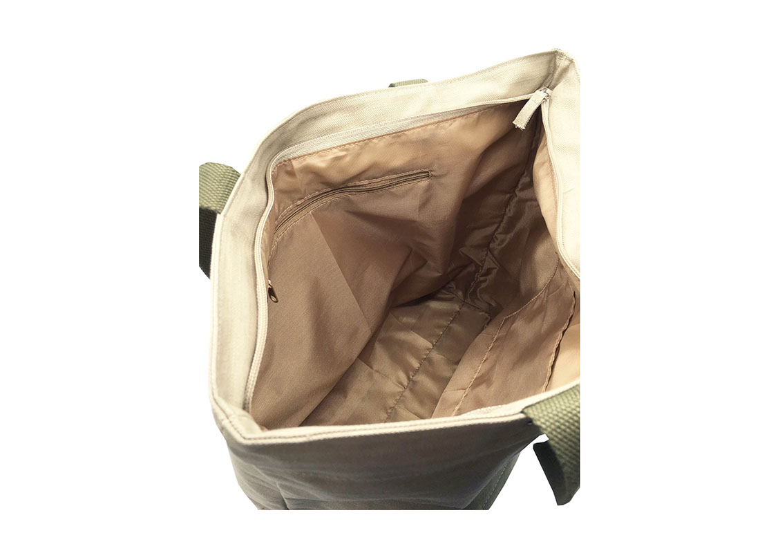 100% Cotton Tote with a front pocket interior