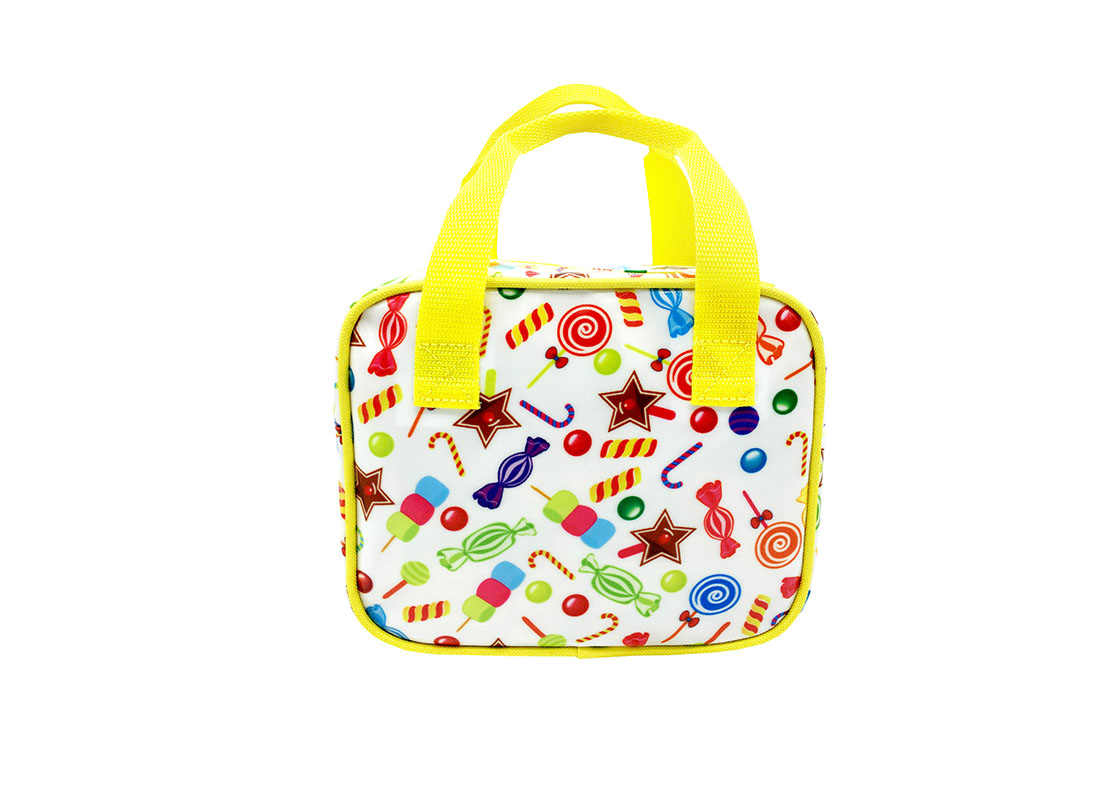 Mini Square Shaped Bag with Candy printing