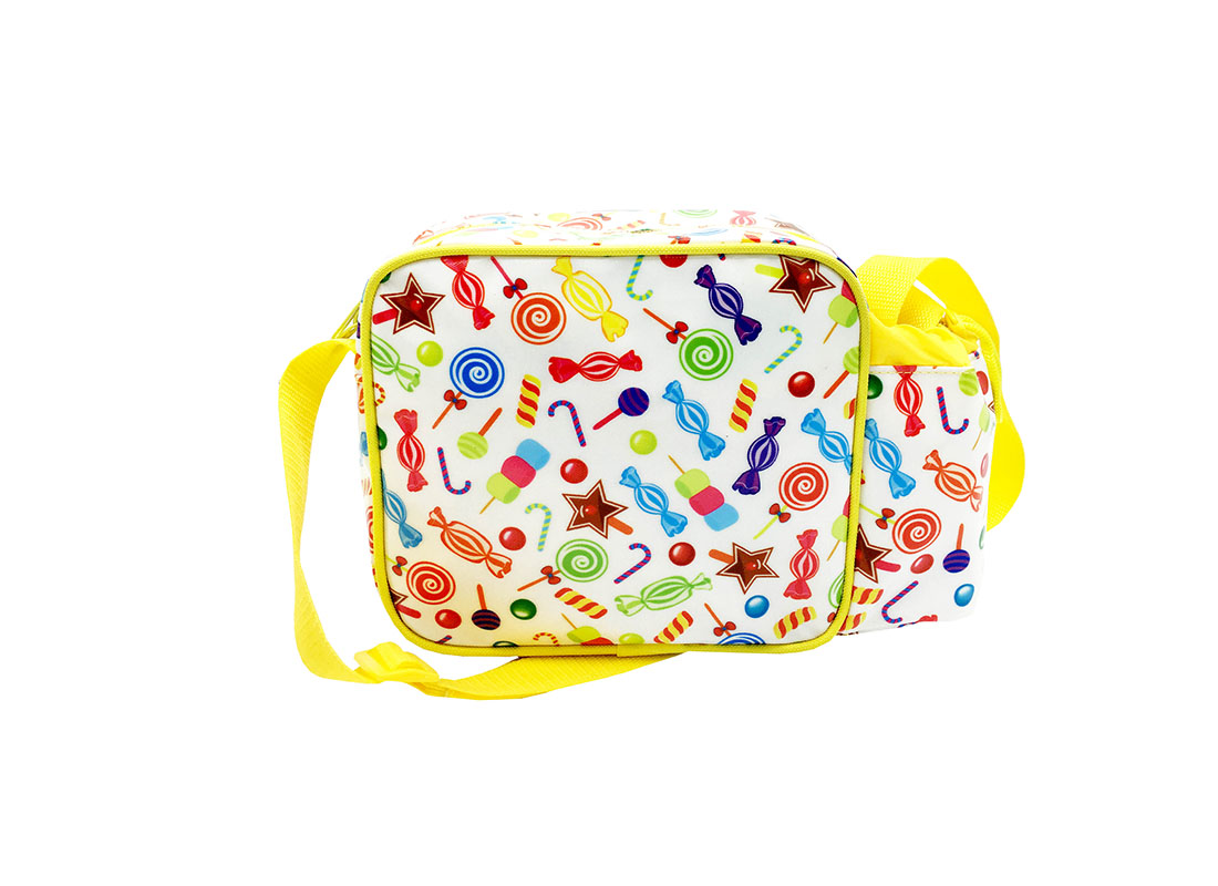Mini Shoulder bag with small water bottle holder back