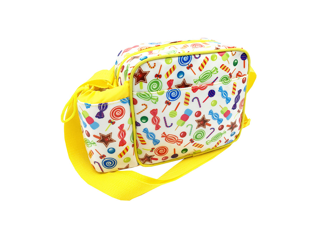 Mini Shoulder Bag with small water bottle holder L side