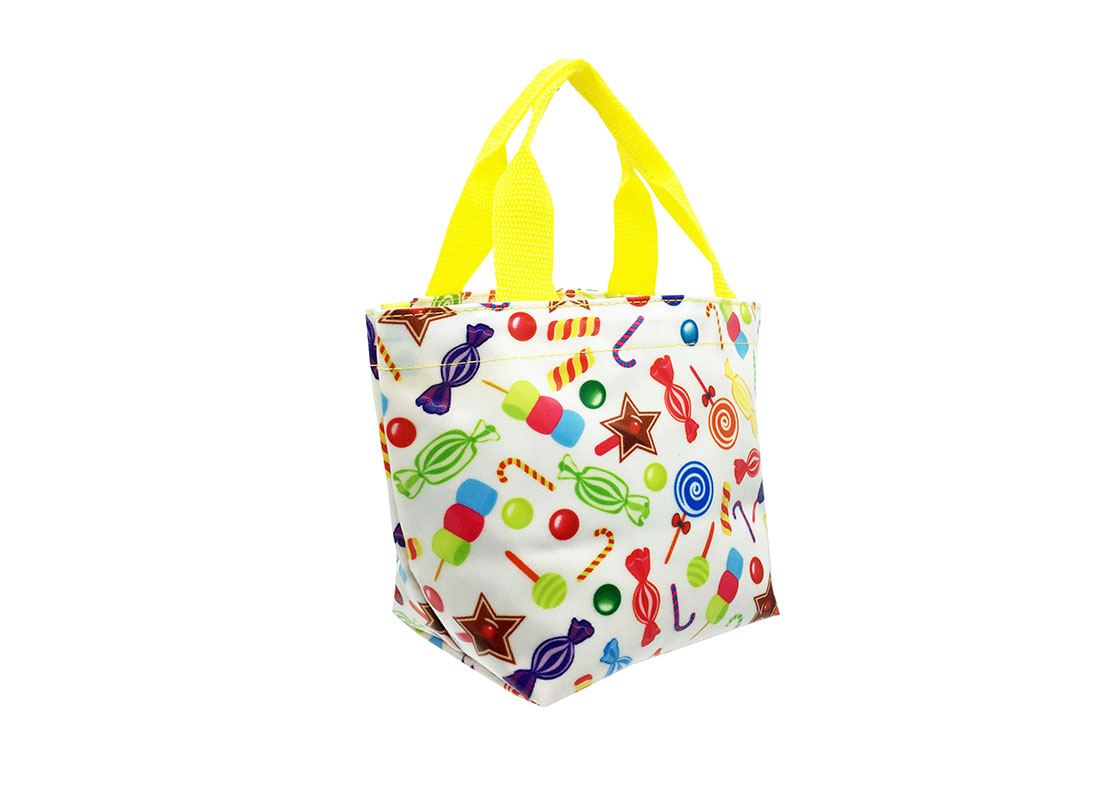 Mini Tote with Candy pattern L side