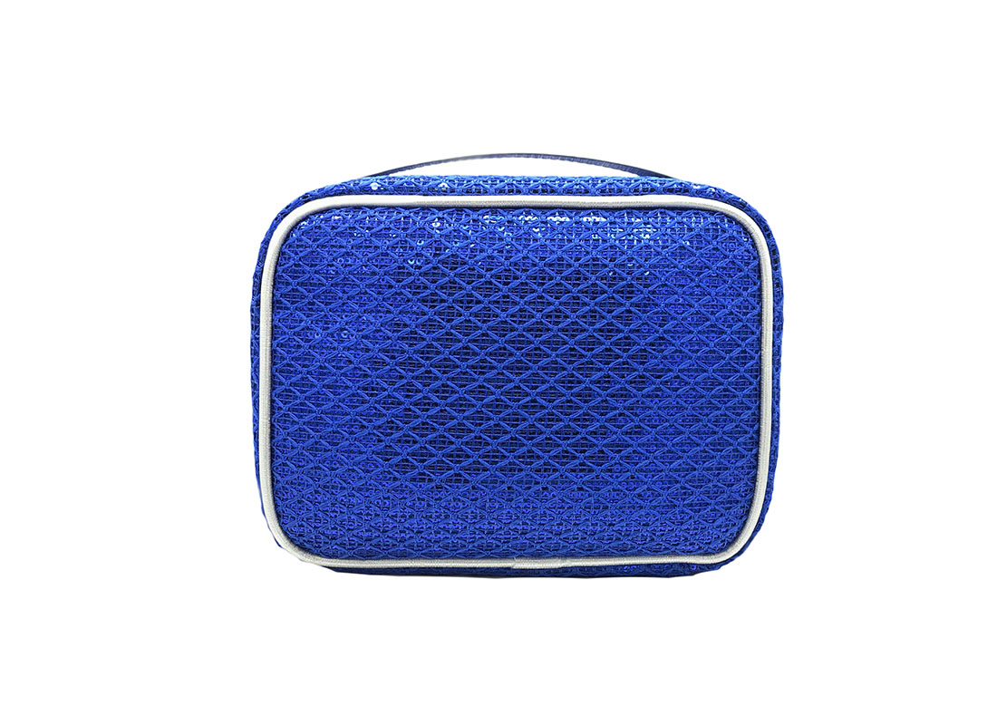 Sequin Pouch in Blue Back