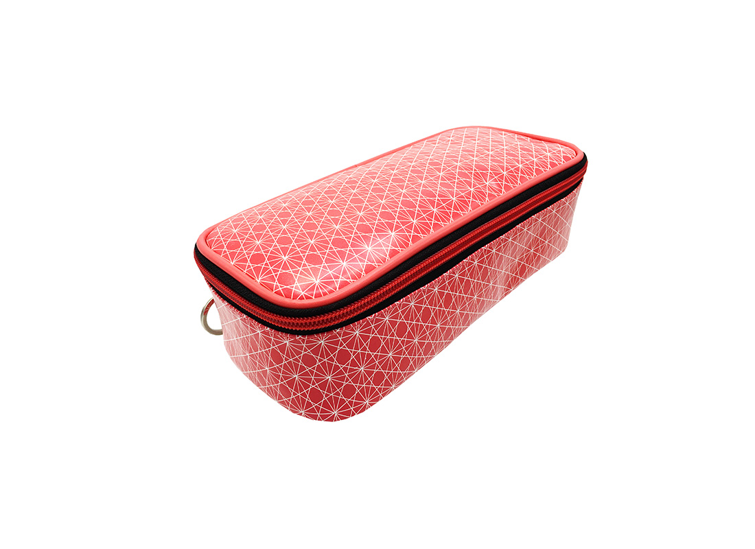 rectangle cosmetic bag with monogram printing side1