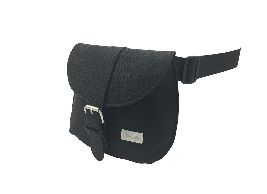 Women Elegant Waist Bag in Black side