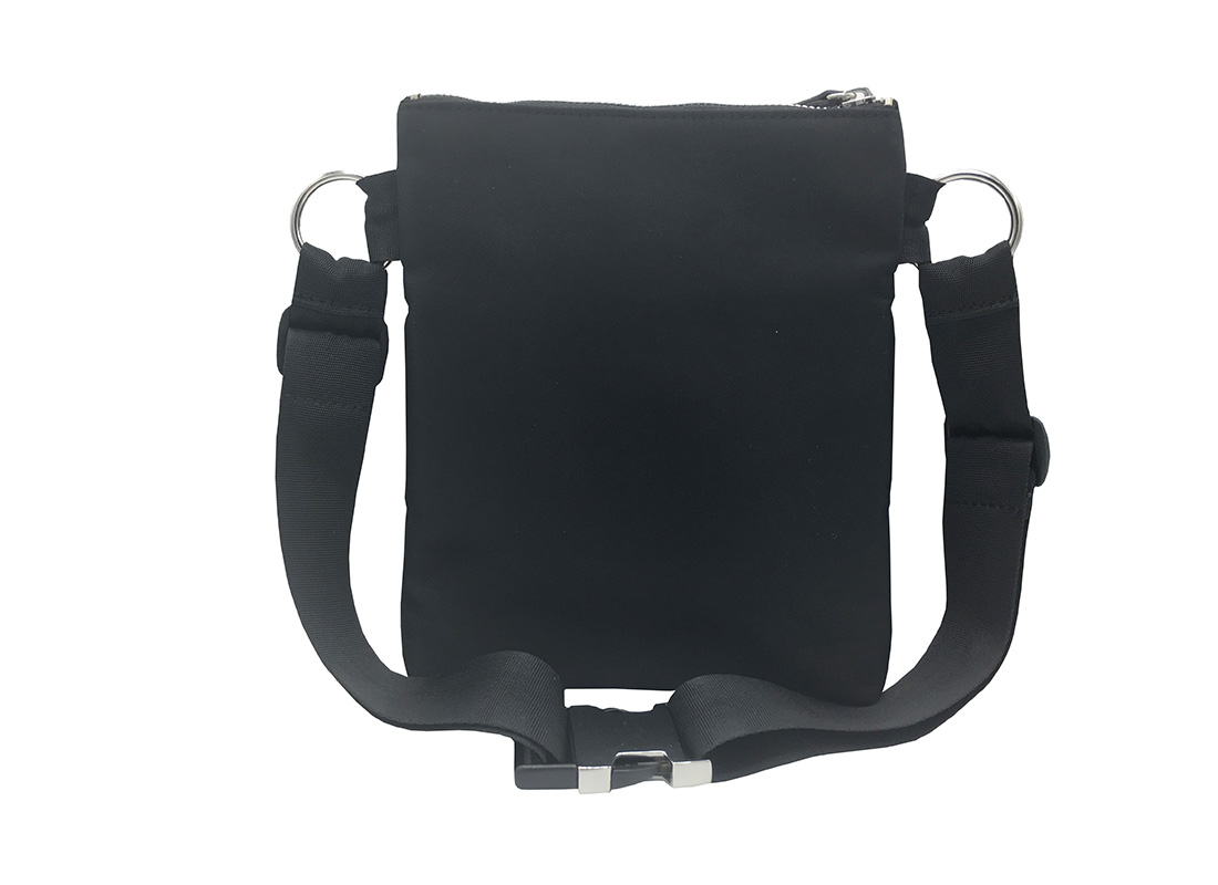 Large Waist Bag in Black for Women Back