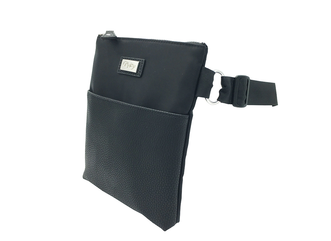Large Waist Bag in Black for women side