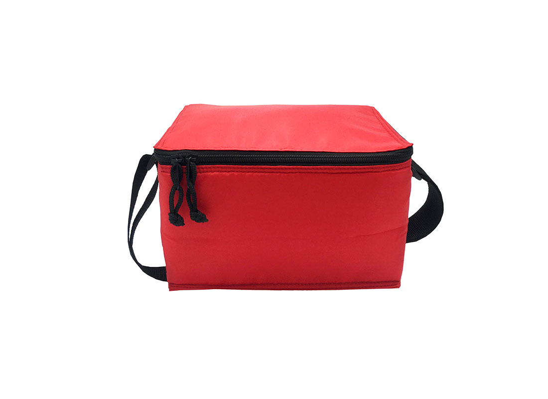 6 cans cooler bag in red