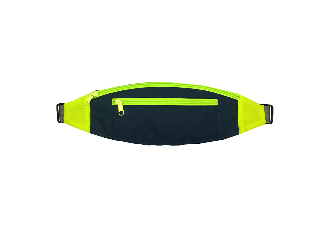 small sporty waist bag in neon green